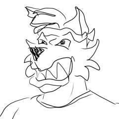 I drew Wolf left-handed once lol
