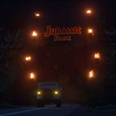 The Jurassic Park main gate