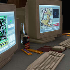 Nedry's desk